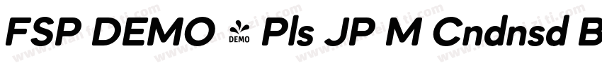 FSP DEMO - Pls JP M Cndnsd Blck字体转换